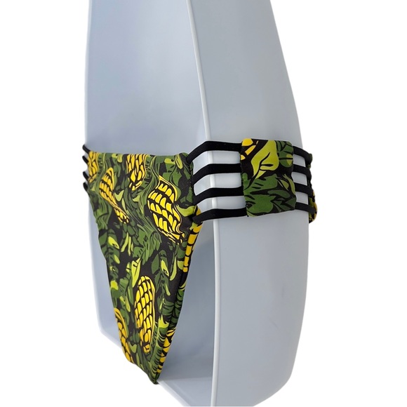 Citrine Swim Morocco Bikini Bottom - King of Fruit Pineapple Print - size M - Picture 3 of 11